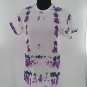 Gildan Unisex Tie Dye White/Purple/Grey T Shirt Small SALE 3/$30